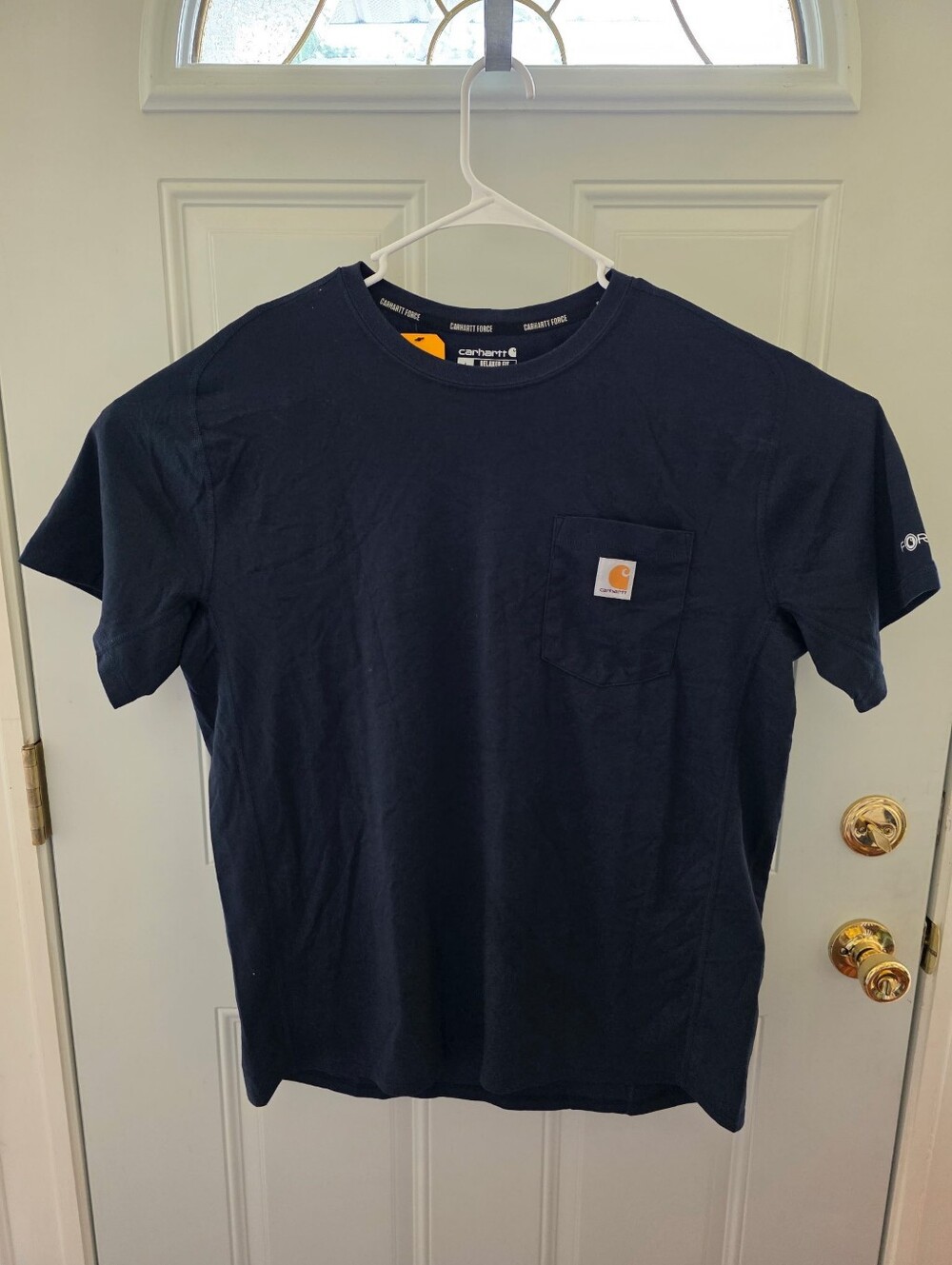 Men's Carhartt Navy Short-Sleeve Pocket Tee Size Large-New With Tags